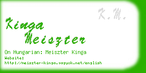 kinga meiszter business card